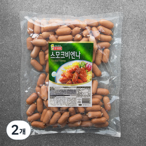 롯데햄 스모크 비엔나, 1kg, 2개