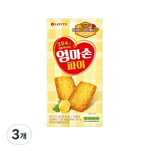 롯데웰푸드 엄마손 파이 10p, 127g, 3개