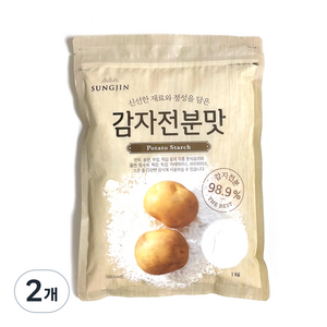 성진 감자전분맛, 1kg, 2개