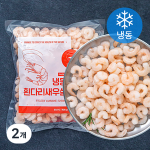 어부키친 바이오션 새우살 자숙 (냉동), 500g(200-220미), 2개