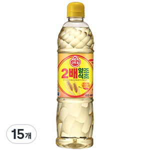 오뚜기 2배 양조식초, 900ml, 15개