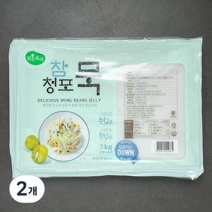 맑은물에 참청포묵, 2kg, 2개