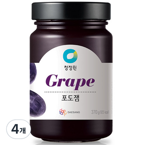 청정원 포도잼, 370g, 4개