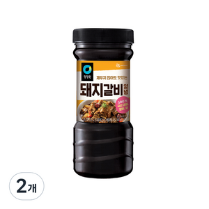 청정원 전통 돼지갈비양념, 840g, 2개