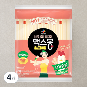 맥스봉 닭가슴살 소시지 14개입, 420g, 4개