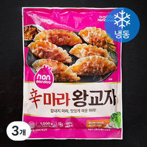 한만두 신마라 왕교자 (냉동), 1000g, 3개