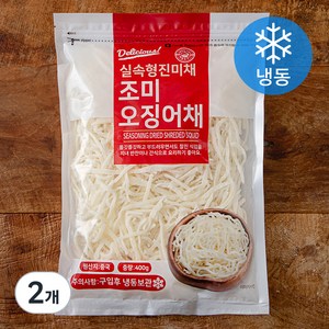 해맑은푸드 조미오징어채 실속형진미채, 400g, 2개