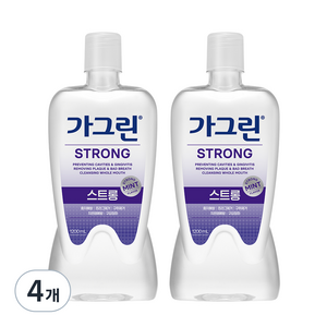 가그린 스트롱 구강청결제, 1.2L, 4개