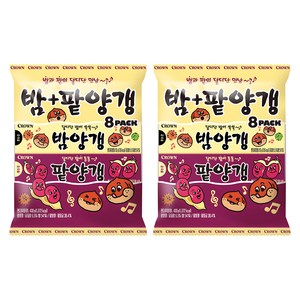 크라운 밤양갱 50g x 4p + 팥양갱 50g x 4p, 400g, 2개