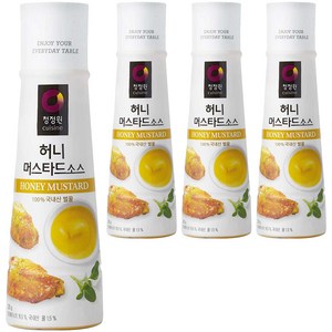 청정원 허니 머스타드 소스, 320g, 4개