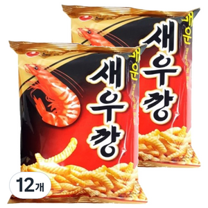 농심 매운새우깡, 90g, 12개