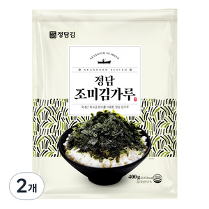 정담김 조미 김가루, 400g, 2개