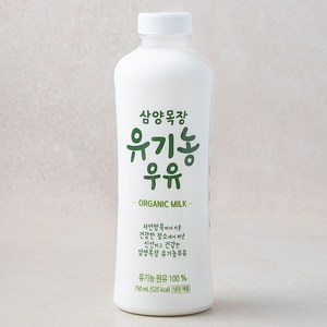 삼양 목장 유기농 우유, 750ml, 1개