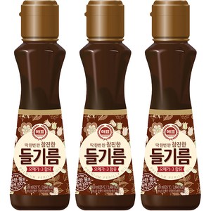 해표 참진한 들기름, 320ml, 3개