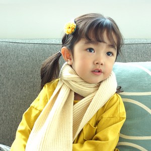 우주아이 아동용 파스텔골지 머플러