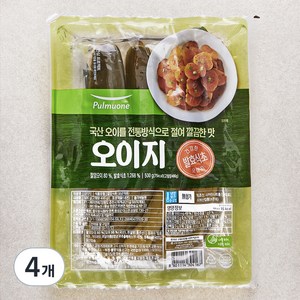 풀무원 찬마루 오이지, 500g, 4개