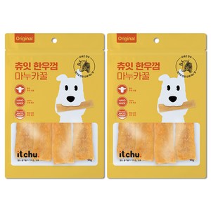 츄잇 한우 강아지 덴탈껌, 마누카꿀, 50g, 2개