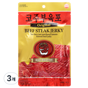 코주부 육포 오리지날, 50g, 3개