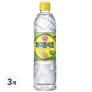 오뚜기 화이트식초, 900ml, 3개