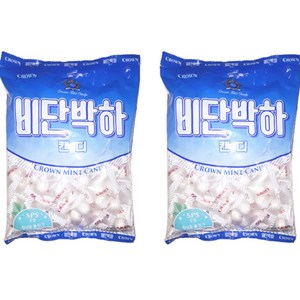 크라운 비단 박하 캔디, 400g, 2개