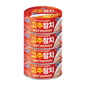 사조 고추참치 안심따개, 135g, 4개