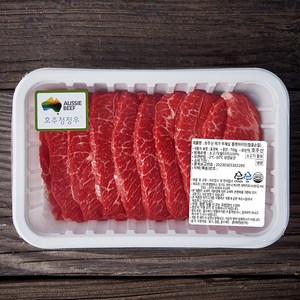 호주산 메가 부채살 플랫아이언로스 힘줄손질 (냉장), 700g, 1팩