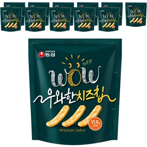 농심 우와한 치즈칩, 42g, 12개