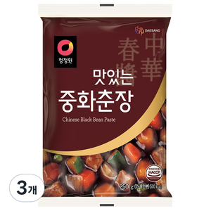 청정원 맛있는 중화춘장, 3개, 250g