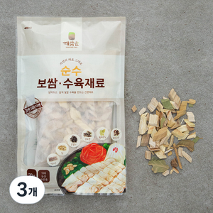 순수 보쌈 수육 재료, 70g, 3개