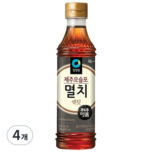 청정원 제주모슬포멸치액젓, 750g, 4개