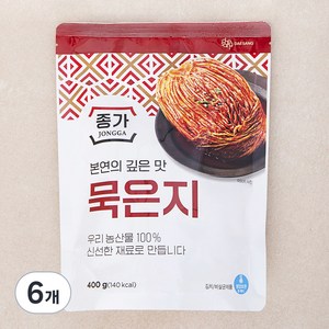 종가 묵은지, 400g, 6개