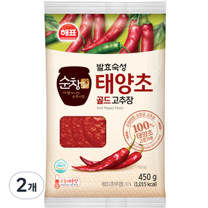 순창궁 태양초 골드 고추장, 450g, 2개