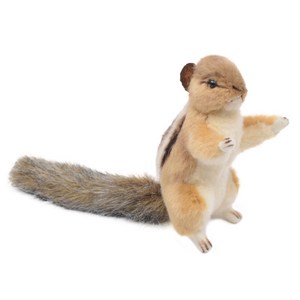 한사토이 동물인형 4832 다람쥐3 Chipmunk sibeian sitting, 12cm, 갈색, 1개