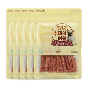 수제의여왕 강아지 간식, 연어슬라이스, 70g, 5개