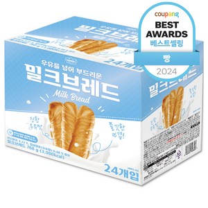 키즈웰 밀크 브레드 24p, 768g, 1박스