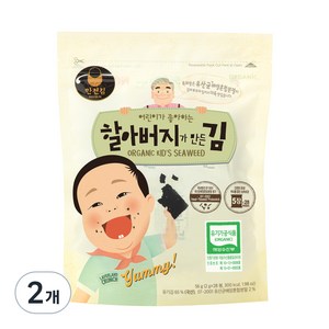 만전김 유기가공식품 인증 할아버지가 만든 김, 56g, 2개