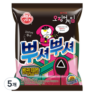 오뚜기 뿌셔뿌셔 버터오징어맛, 90g, 5개