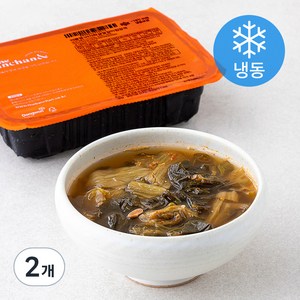 더반찬 바지락살얼갈이된장국(냉동), 550g, 2개