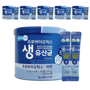 서울약사신협 프로바이오틱스 생유산균 100포, 250g, 6개