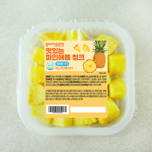 곰곰 맛있는 파인애플 청크, 400g, 1개