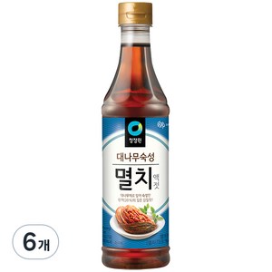 청정원 대나무숙성 멸치액젓, 1kg, 6개