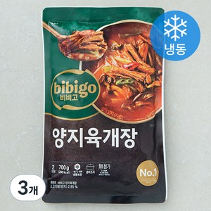 비비고 양지육개장 2인분 (냉동), 700g, 3개