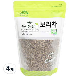 오가닉스토리 유기농 발아 보리차, 500g, 1개입, 4개