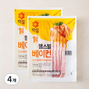 백설 햄스빌베이컨 오리지널, 110g, 4개