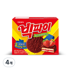 크라운 빅파이 딸기, 216g, 4개