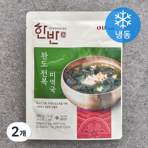 한반 완도전복 미역국 1~2인분 (냉동), 500g, 2개