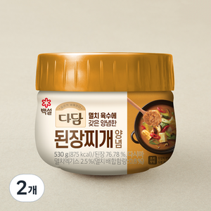 다담 된장찌개 양념, 530g, 2개