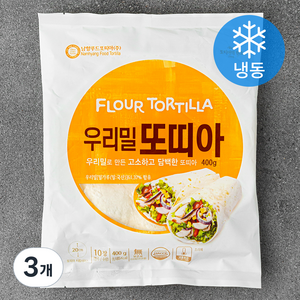 남향푸드또띠아 우리밀 또띠아 10장 (냉동), 3개, 400g