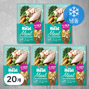 하림펫푸드 전연령 더리얼 밀 강아지 화식 (냉동), 닭, 60g, 20개