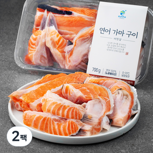 은하수산 노르웨이 연어 가마 구이 머릿살, 700g, 2팩